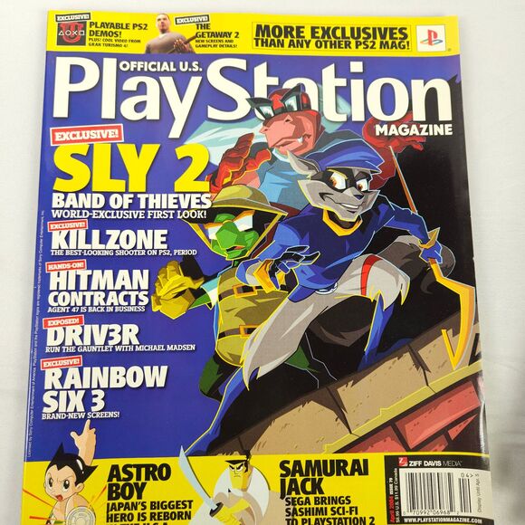2004 Official US Playstation Magazine Lot 5 (3 with Demo Discs) Killzone Sly 2 - Picture 6 of 9